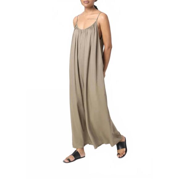 NEW NEU NOMADS madeira jumpsuit in khaki - Picture 2 of 3